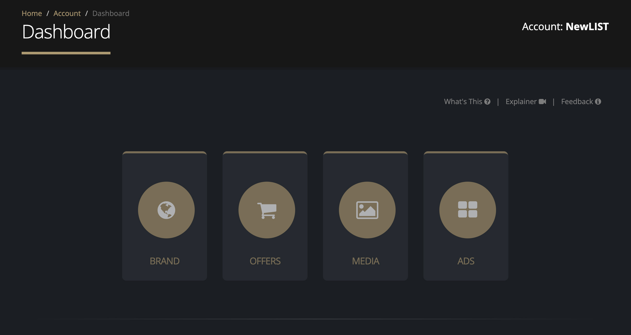 NewLIST Dashboard